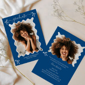 ブルーボウ卒業パーティー招待状 招待状