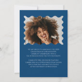 ブルーボウ卒業パーティー発表 招待状 (裏面)