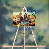 ブルーボウ喜ぶバイブ家族の名前を追加フォトキリスト アクリルサイン (ニュートラル)