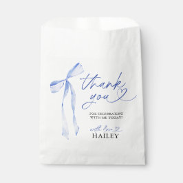 ブルーボウ彼女は結び目のブライダルシャワー フェイバーバッグ