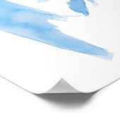 ブルーボウ彼女は結び目のブライダルシャワー ポスター (角)