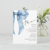 ブルーボウ彼女は結び目を結んでいる メニュー (スタンド正面)