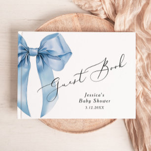 ブルーボウ書道ベビーボウシャワー ゲストブック