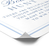 ブルーボウ狩りコケット弓推測ゲームを見つける ポスター (角)