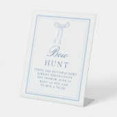 ブルーボウ狩りコケット弓推測ゲームを見つける 台座サイン (正面)