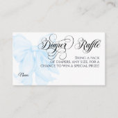 ブルーボウ男モダン子ベビーエレガントシャワーおむつ エンクロージャーカード (正面)