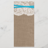 ブルーボウ素朴のコレクシ結婚ョンメニューカード メニュー (裏面)