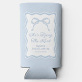 ブルーボウ結び目のバチェロレッテ スリム缶クーラー (裏面)