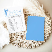 ブルーボウ花嫁は本当に新郎ゲームを知っている 招待状