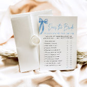 ブルーボウ花嫁は本当に新郎ゲームを知っている 招待状