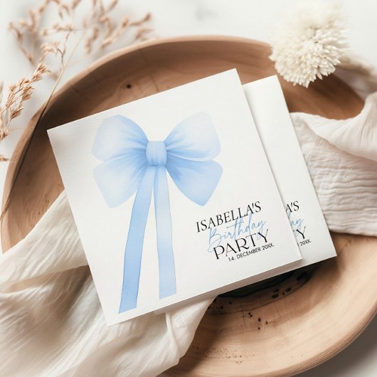 ブルーボウ誕生日 スタンダードカクテルナプキン