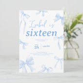 ブルーボウ誕生日 招待状 (スタンド正面)