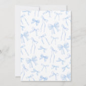 ブルーボウ誕生日 招待状 (裏面)