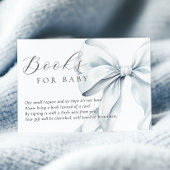 ブルーボウ赤ちゃんシャワーブックベビーエンクロージャカード エンクロージャーカード