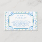 ブルーボウ赤ちゃんシャワーベビー エンクロージャーカード (正面)