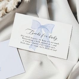 ブルーボウ赤ちゃんシャワーベビー エンクロージャーカード