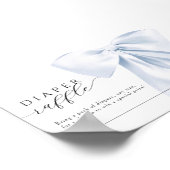 ブルーボウ赤ちゃんシャワー即時ダウンロード ポスター (角)