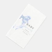 ブルーボウ赤ちゃんシャワー招待状、男の子ベイビーシャワー (コーナー)