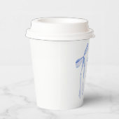 ブルーボウ赤ちゃんシャワー招待状、男の子ベイビーシャワー 紙コップ (右)