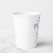 ブルーボウ赤ちゃんシャワー招待状、男の子ベイビーシャワー 紙コップ (右)