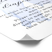 ブルーボウ赤ちゃんシャワー深夜おむつ ポスター