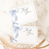 ブルーボウ赤ちゃんシャワー サンキューカード