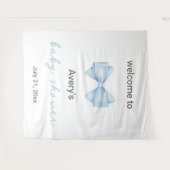 ブルーボウ赤ちゃんシャワー タペストリー (正面(横))