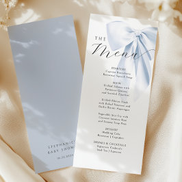 ブルーボウ赤ちゃんシャワー メニュー