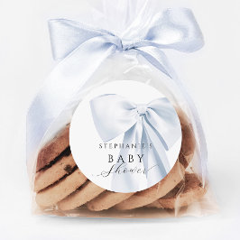 ブルーボウ赤ちゃんシャワー ラウンドシール