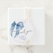 ブルーボウ赤ちゃんシャワーBowhealyありがとう フェイバータグ (インサイチュ)