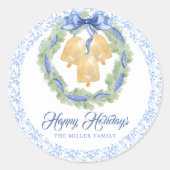 ブルーボウ ウォーターカラー リース グランミレニアル ラウンドシール (正面)