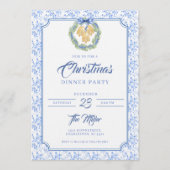 ブルーボウ ウォーターカラー リース グランミレニアル 招待状 (正面)