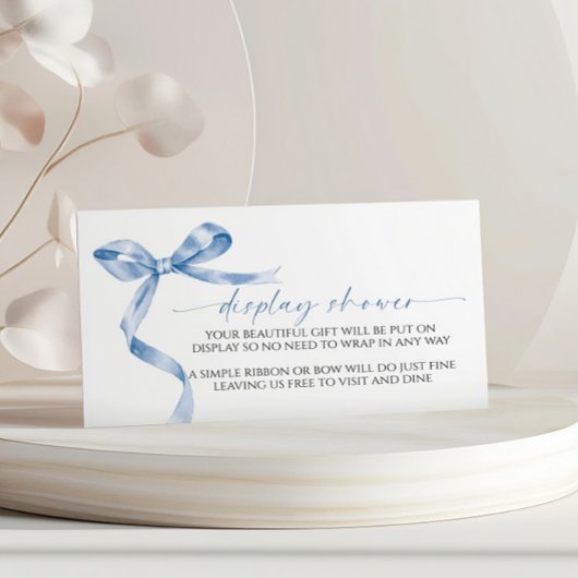 ブルーボウ ディスプレイ ベビーシャワー エンクロージャー カード