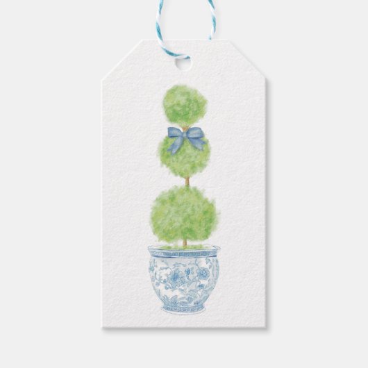 ブルーボウ トピアリー ギフトタグ シャンアワーズ (正面)