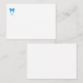 ブルーボウ ノートカード (正面/裏面)