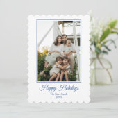 ブルーボウ ハッピー ホリデーズ プレッピー ワン フォト シーズンカード (スタンド正面)