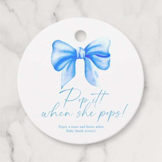 ブルーボウ – 彼女ポップ・アートのがポップするとき フェイバータグ (正面)