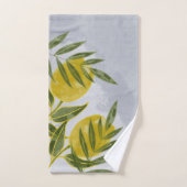 ブルーボエレガントタニカルレモン バスタオルセット (ハンドタオル)