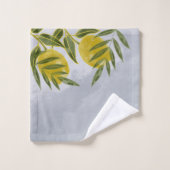 ブルーボエレガントタニカルレモン バスタオルセット (ウォッシュタオル)