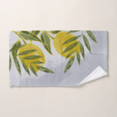 ブルーボエレガントタニカルレモン バスタオルセット (ハンドタオル)