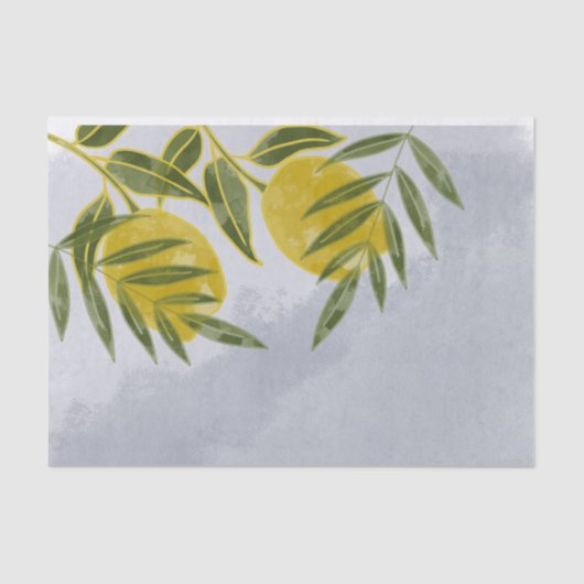 ブルーボエレガントタニカルレモン 薄葉紙 (正面)