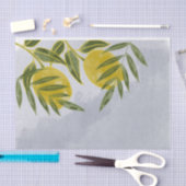 ブルーボエレガントタニカルレモン 薄葉紙 (クラフト)