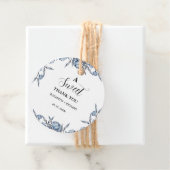 ブルーボエレガントタニカル甘い感謝パーティー フェイバータグ (インサイチュ)