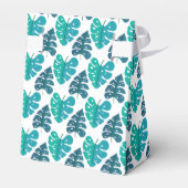 ブルーボタニカルビーチパーム結婚リーフ フェイバーボックス (裏面サイド)