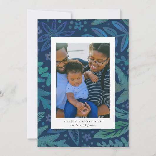 ブルーボタニカル季節のごあいさつポートレート (正面)