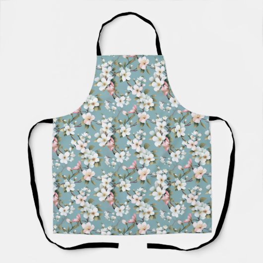 ブルーボタニカル春ドッグウッド エプロン (正面)