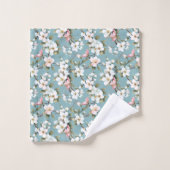 ブルーボタニカル春ドッグウッド バスタオルセット (ウォッシュタオル)