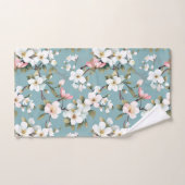 ブルーボタニカル春ドッグウッド バスタオルセット (ハンドタオル)