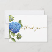 ブルーボタニカル葬儀サンキューカード サンキューカード (裏面)