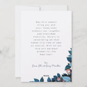 ブルーボタニカル2フォトクリスマスホリデーカード シーズンカード (裏面)